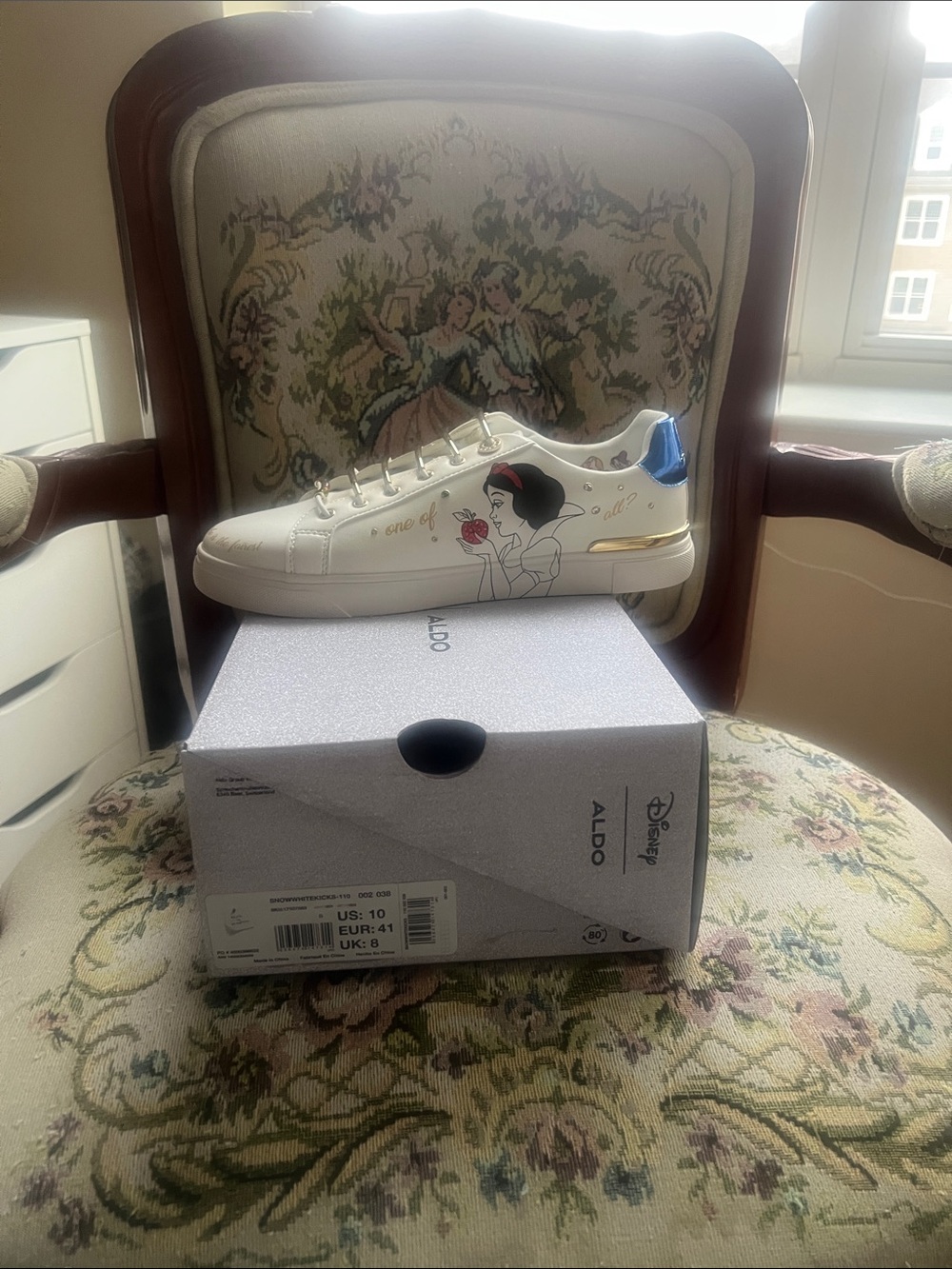 Aldo White Leather Sneaker. Snow White edition